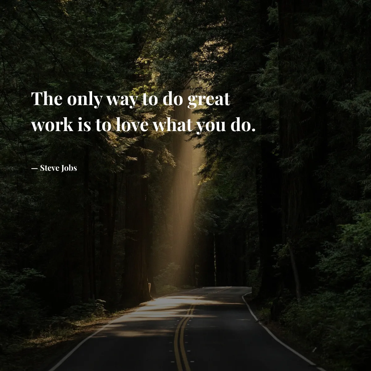 Square quote graphic example in 1 by 1 format for Instagram, Facebook, and social posts